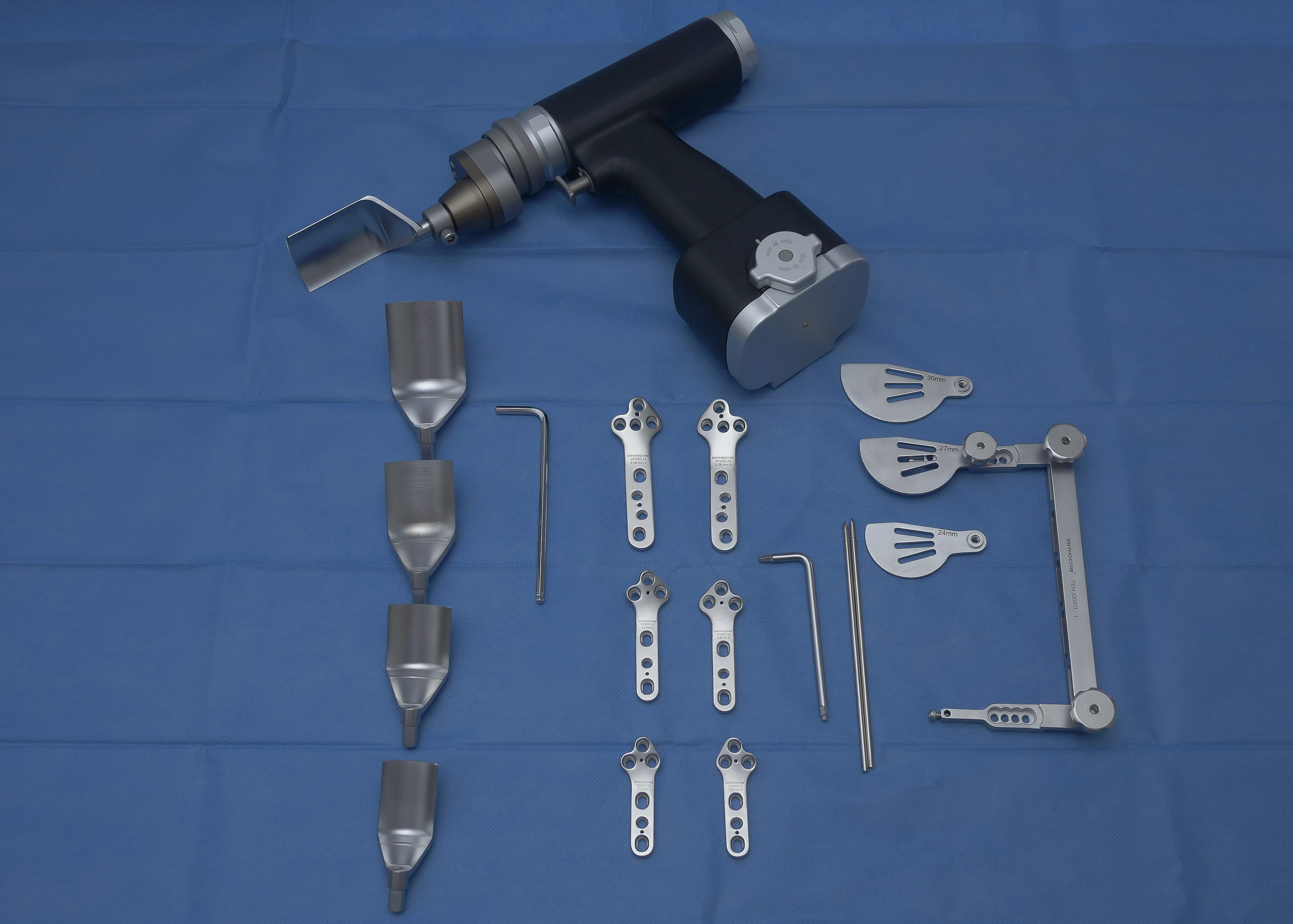 Tibial plateau levelling osteotomy surgical instruments and TPLO jig used in canine cruciate ligament surgery